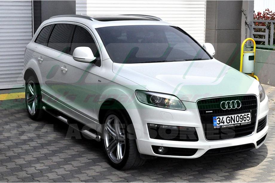 Audi Q7 2005-2015 гг. Боковые трубы (2 шт., нержавейка) Фото 2