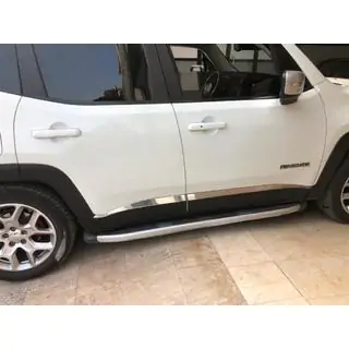 Дверные Молдинги Нержавеющая Сталь (4 шт) Jeep Renegade 2014- гг. фото 2