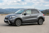 Fiat 500X 2014-2024 гг. Боковые Подножки Tayga Grey (2 шт., Алюминий) фото 1