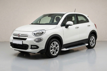 Fiat 500X 2014-2024 гг. Боковые Подножки Allmond White (2 шт., Алюминий) фото 1