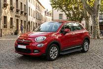 Fiat 500X 2014-2024 гг. Боковые Подножки Tayga Black (2 шт., Алюминий) фото 1