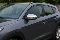 Hyundai Tucson TL 2016-2021 гг. Накладки на Зеркала (2 шт., Нержавейка) фото 1