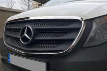 Mercedes Vito/V-class W447 2014- гг. Окантовка решетки (2 шт., нержавейка) фото 4