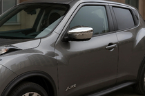 Nissan Juke 2010-2019 гг. Накладки на Зеркала Хром 2014-2019 (2 шт., пластик) фото 1
