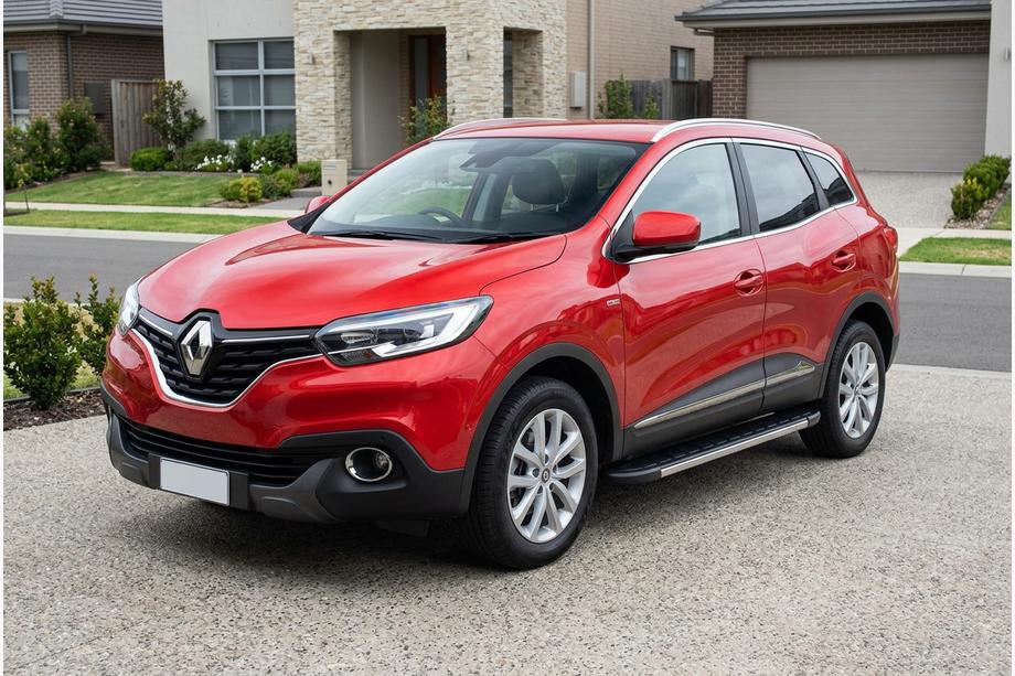 Renault Kadjar 2015-2022 гг. Боковые Подножки Duru (2 шт., Алюминий) Image