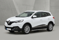 Renault Kadjar 2015-2022 гг. Боковые Подножки Maydos V1 (2 шт., Алюминий и Нержавейка) фото 1