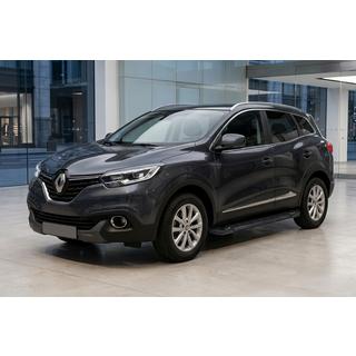 Боковые Подножки RedLine Black (2 шт., Алюминий) Renault Kadjar 2015-2022 гг. фото 1