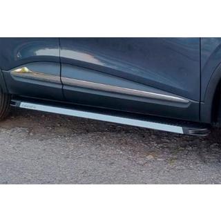 Боковые Подножки Maya V1 (2 шт., Алюминий) Renault Kadjar 2015-2022 гг. фото 4