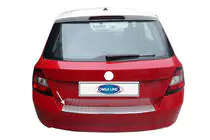 Skoda Fabia 2014-2021 гг. Накладка на задний бампер нержавейка фото 1