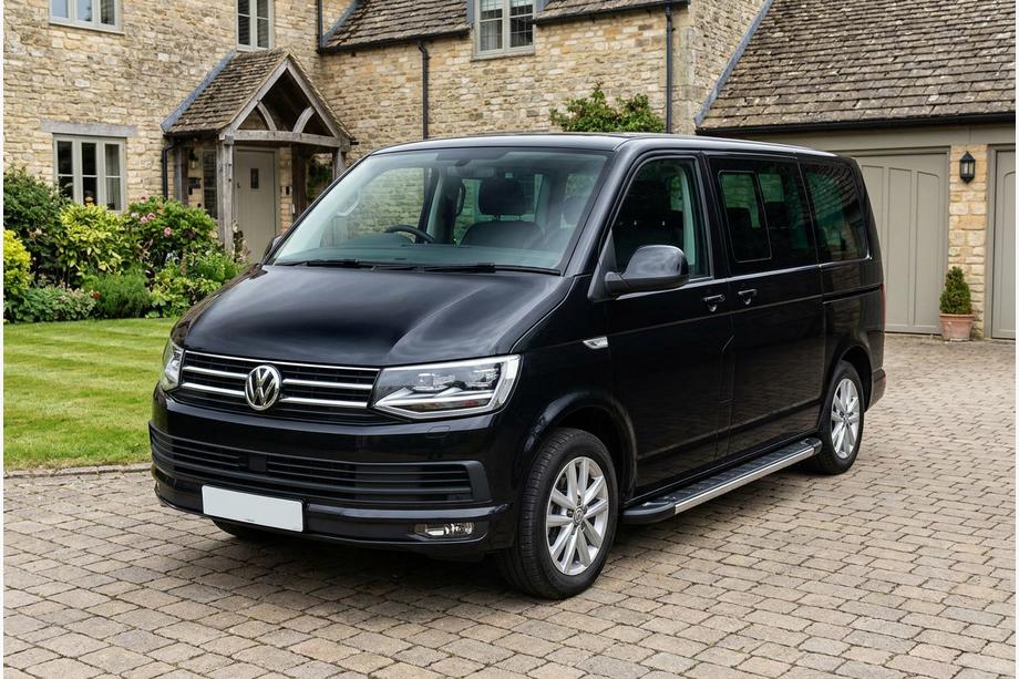 Volkswagen T6 2015-2024 гг. Боковые пороги RedLine V1 (2 шт., алюминий) Image