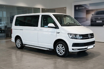 Volkswagen T6 2015-2024 гг. Боковые пороги Allmond Grey (2 шт., алюминий) Длинная База фото 1