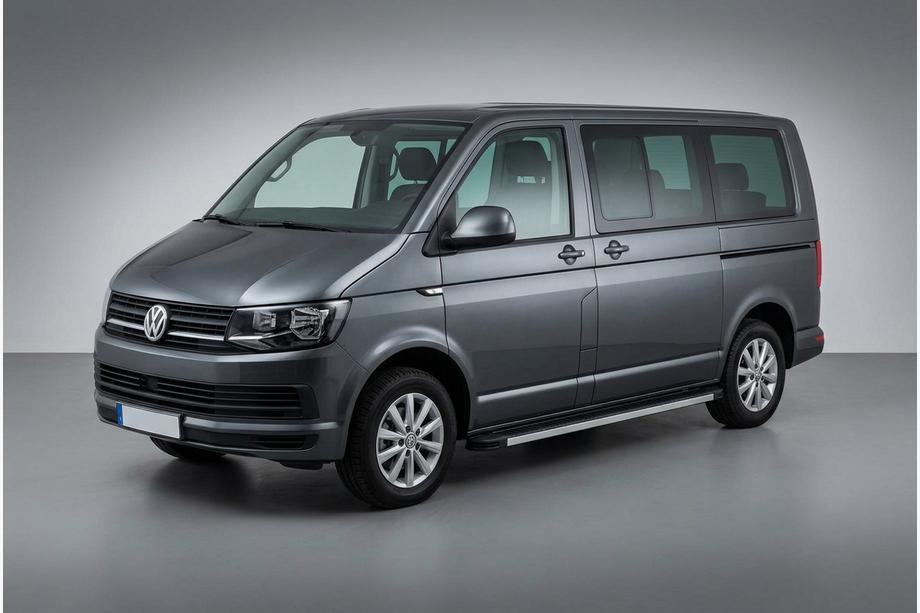 Volkswagen T6 2015-2024 гг. Боковые Подножки Maya (2 шт., Алюминий) Длинная База Фото 1