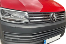 Volkswagen T6 2015-2024 гг. Хром Накладки на Решетку 2015-2019 (4 шт, нерж сталь) фото 1