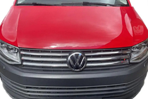 Volkswagen T6 2015-2024 гг. Хром Накладки на Решетку 2015-2019 (4 шт, нерж сталь) фото 4