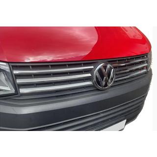 Хром Накладки на Решетку 2015-2019 (4 шт, нерж сталь) Volkswagen T6 2015-2024 гг. фото 3