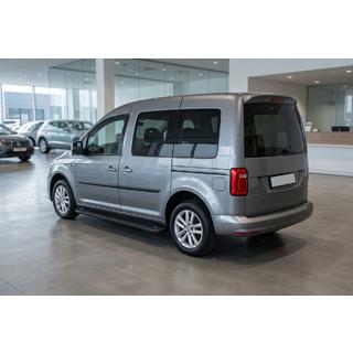 Боковые Подножки Allmond Black (2 шт., Алюминий) Volkswagen Caddy 2015-2020 гг. фото 1