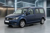 Volkswagen Caddy 2015-2020 гг. Боковые пороги Bosphorus Black (2 шт., алюминий) фото 1