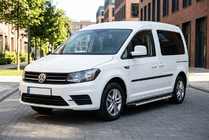 Volkswagen Caddy 2015-2020 гг. Боковые Подножки Maya (2 шт., Алюминий) Стандартная база фото 1