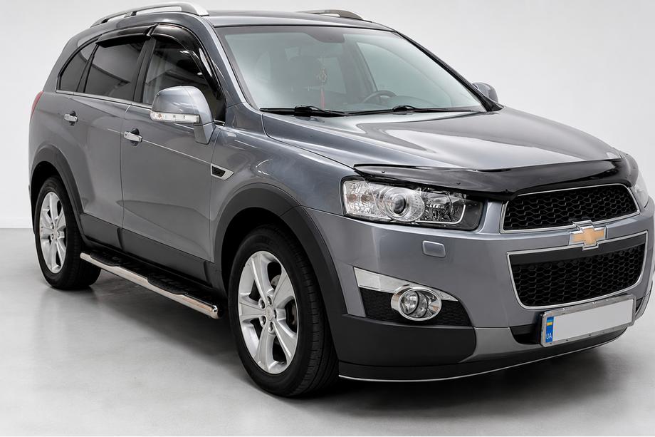 Chevrolet Captiva 2006-2019 гг. Боковые трубы (2 шт., нержавейка) Ø70 Image