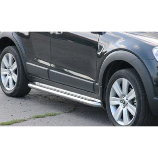 Боковые Подножки Premium (2 шт., Нержавейка) Chevrolet Captiva 2006-2019 гг. фото 1