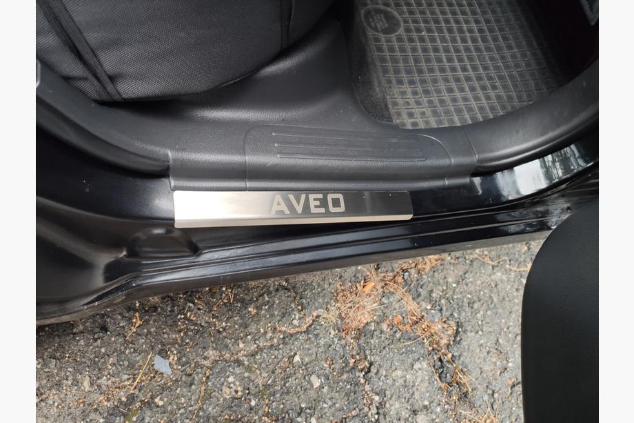 Chevrolet Aveo T250 2005-2011 гг. Накладки на дверные пороги Carmos из нержавейки (4 шт.) Фото 5