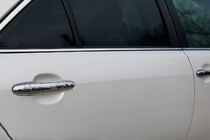 Toyota Camry 2006-2011 гг. Накладки на ручки дверей (4 шт., нерж. сталь, EU) Carmos, Турецкая сталь фото 2