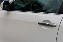 Toyota Camry 2006-2011 гг. Накладки на ручки дверей (4 шт., нерж. сталь, EU) Carmos, Турецкая сталь фото 1