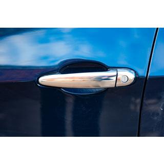 Хромированные Накладки на Ручки Дверей (4 шт, Нержавейка) BMW X5 E70 2007-2013 гг. фото 2