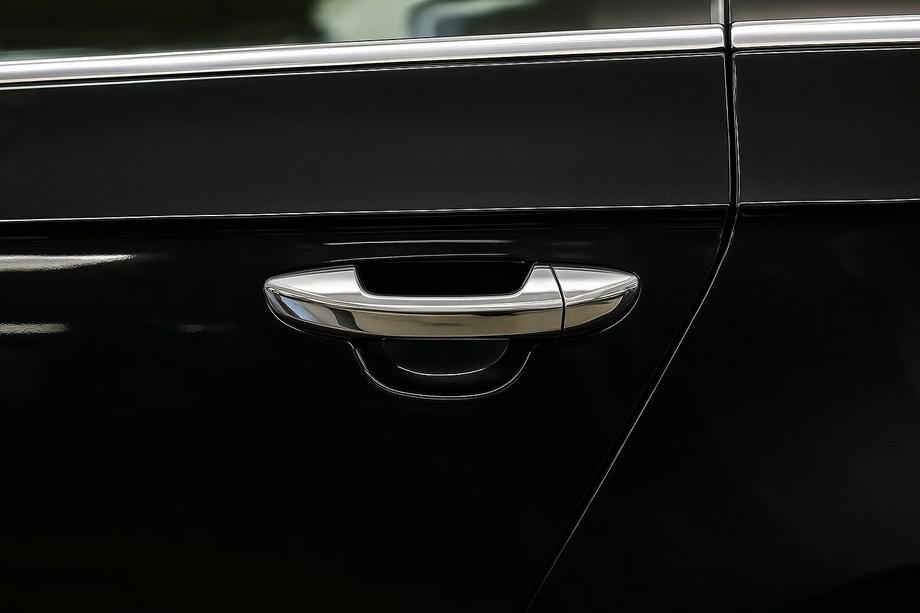 Volkswagen Passat B6 2006-2012 гг. Хромированные Накладки на Ручки Дверей (4 шт, Нержавейка) Carmos, Турецкая сталь Image