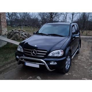 Хромированные накладки на кант решетки (5 шт, нержавейка) Mercedes ML W163 1997-2005 гг. фото 2