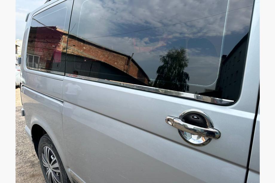 Volkswagen T6 2015-2024 гг. Накладки на дверные ручки из нержавеющей стали 3 штуки. Carmos - турецкая сталь Фото 17