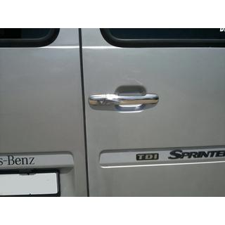 Хромированные Накладки на Ручки Дверей (4 шт, Нержавейка) Mercedes Sprinter W901/902/903/904/905 1995–2006 гг. фото 4