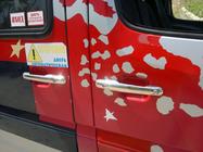 Volkswagen LT 1995-2006 гг. Хромированные Накладки на Ручки Дверей (4 шт, Нержавейка) Carmos - Турецкая Нержавеющая Сталь фото 6
