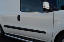 Fiat Doblo II 2010-2022 гг. Окантовка стекол Нержавейка фото 3
