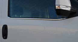 Opel Combo 2012-2018 гг. Окантовка стекол Нержавейка фото 6