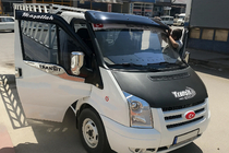 Ford Transit 2000–2014 гг. Окантовка окон Carmos (2 шт., нержавейка) фото 3