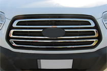 Ford Transit 2014- гг. Хромированные Накладки на Решетку (2014-2018, 3 шт, Нержавеющая Сталь) фото 1