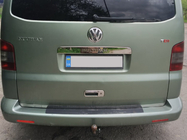 Volkswagen T5 Multivan 2003–2010 гг. Накладка на дверь багажника над номером (нержавейка) фото 2