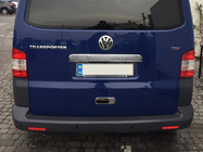 Volkswagen T5 2010-2015 гг. Накладка на ручку задней двери над номером (нержавейка) Transporter, OmsaLine - Итальянская Нержавейка фото 5