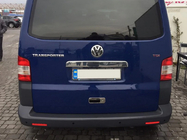 Volkswagen T5 2010-2015 гг. Накладка на ручку задней двери над номером (нержавейка) Transporter, OmsaLine - Итальянская Нержавейка фото 2
