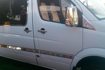 Mercedes Sprinter W906 2006–2018 гг. Хромированные Накладки на Зеркала (2 шт.) Omsa, Итальянская Нержавейка фото 6