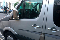 Volkswagen Crafter 2006-2016 гг. Хромированные Накладки на Зеркала (2 шт.) Carmos, Турецкая сталь фото 6