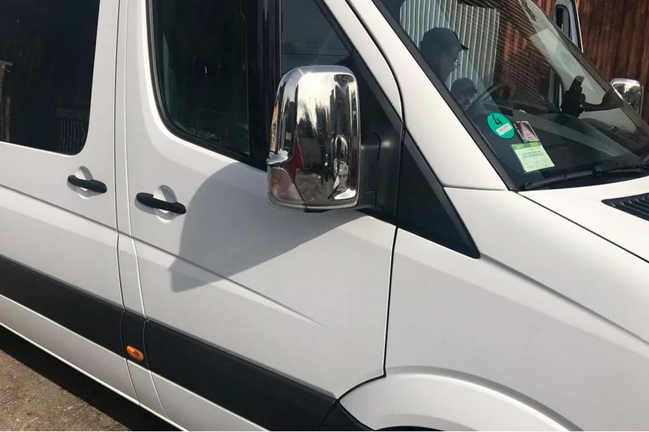 Volkswagen Crafter 2006-2016 гг. Хромированные Накладки на Зеркала (2 шт.) Фото 4