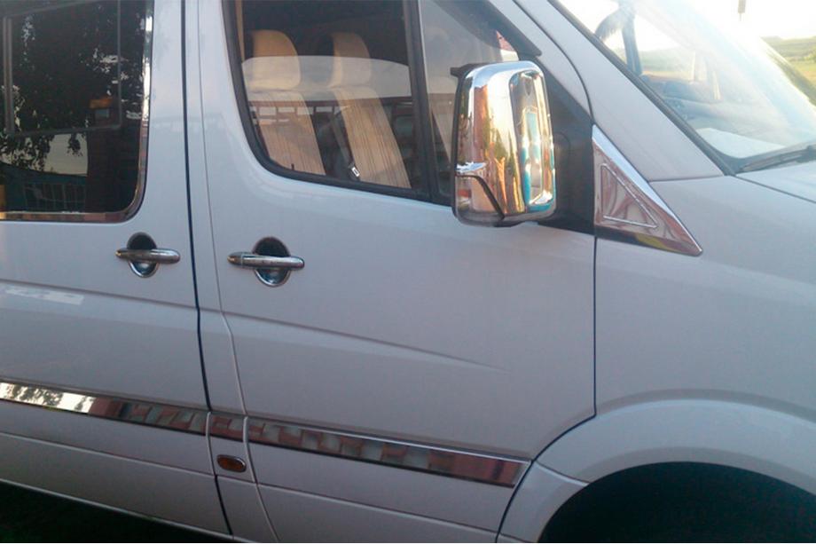 Volkswagen Crafter 2006-2016 гг. Хромированные Накладки на Зеркала (2 шт.) Фото 7