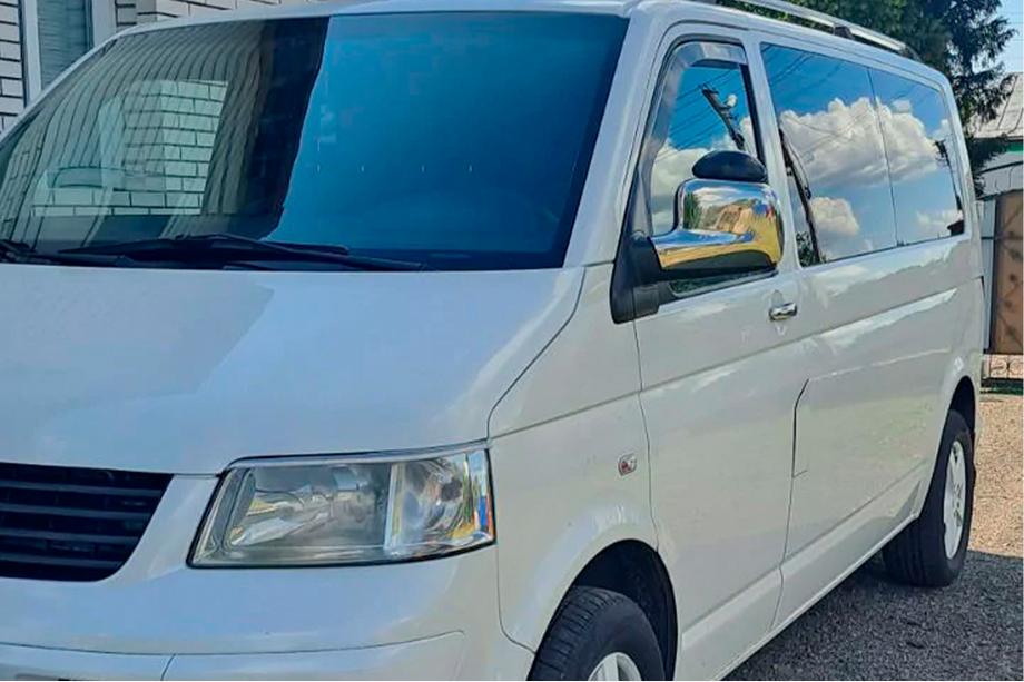 Volkswagen T5 Transporter 2003-2010 гг. Хромированные Накладки на Зеркала (2 шт.) Carmos - Хромированный пластик Фото 7