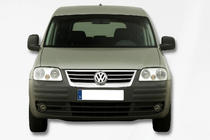 Volkswagen Caddy 2004-2010 гг. Накладка на решетку нержавейка OmsaLine - Итальянская Нержавейка фото 3