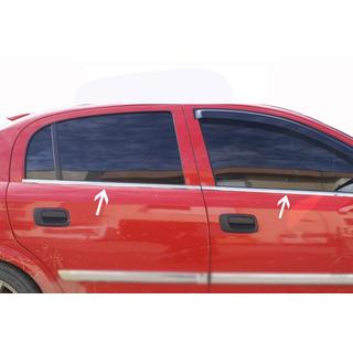 Хромированные Окантовки Окон (4 шт) Opel Astra G classic 1998-2012 гг. фото 2