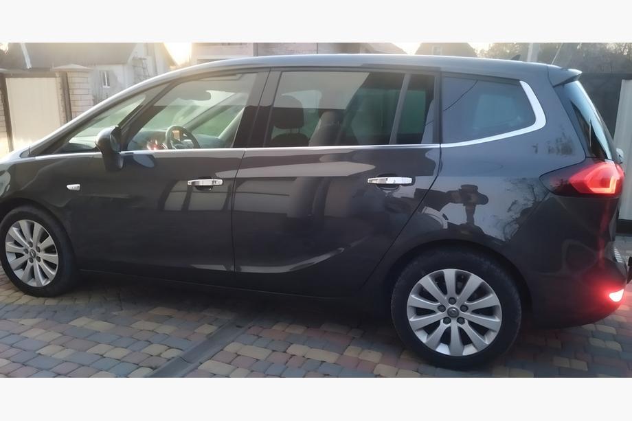 Opel Zafira B 2005–2011 гг. Хромированные Накладки на Ручки (4 шт) Carmos - Турецкая Нержавеющая Сталь Image