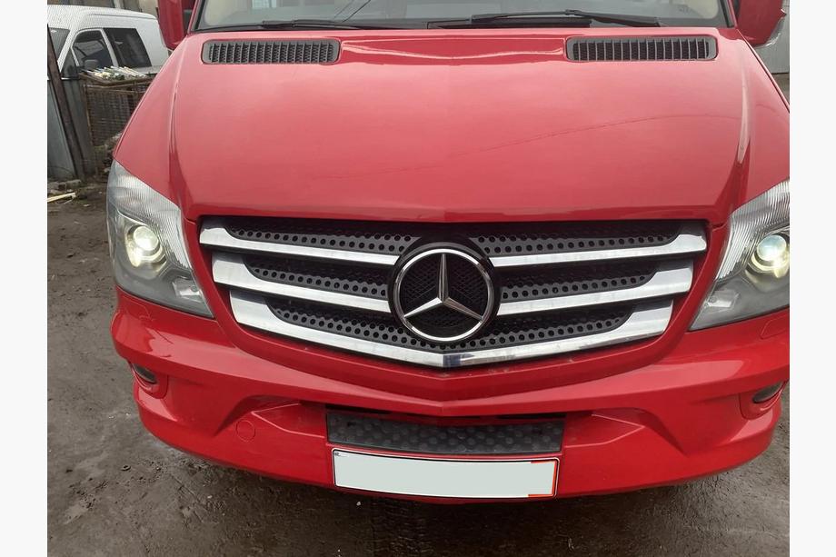 Mercedes Sprinter W906 2006–2018 гг. Хромированные Накладки на Решетку (2013↗, Нержавеющая Сталь) Фото 7