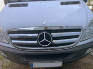 Mercedes Sprinter W906 2006–2018 гг. Хромированная окантовка решетки радиатора (2006-2013, нержавейка) фото 1